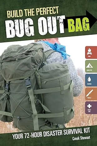 Cover of 'Build the Perfect Bug Out Bag' book for emergency preparedness